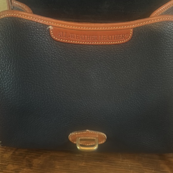 Dooney & Bourke Vintage Essex Navy All Weather Leather Shoulder Bag - Picture 11 of 16